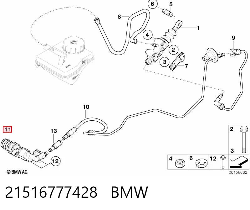Cilindro receptor embrague Cooper  hatchback (2001-2006) original desde 34,92 €