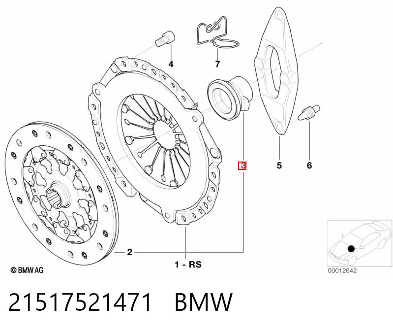 Collarin de embrague BMW 3  sedán comprar en España