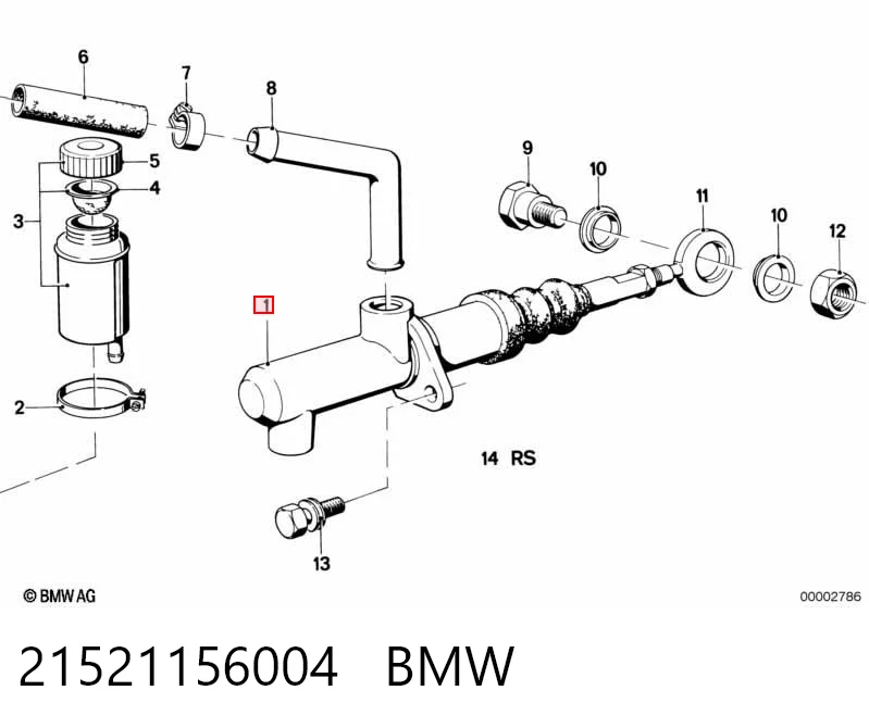 Cilindro maestro de embrague para BMW 3 E21