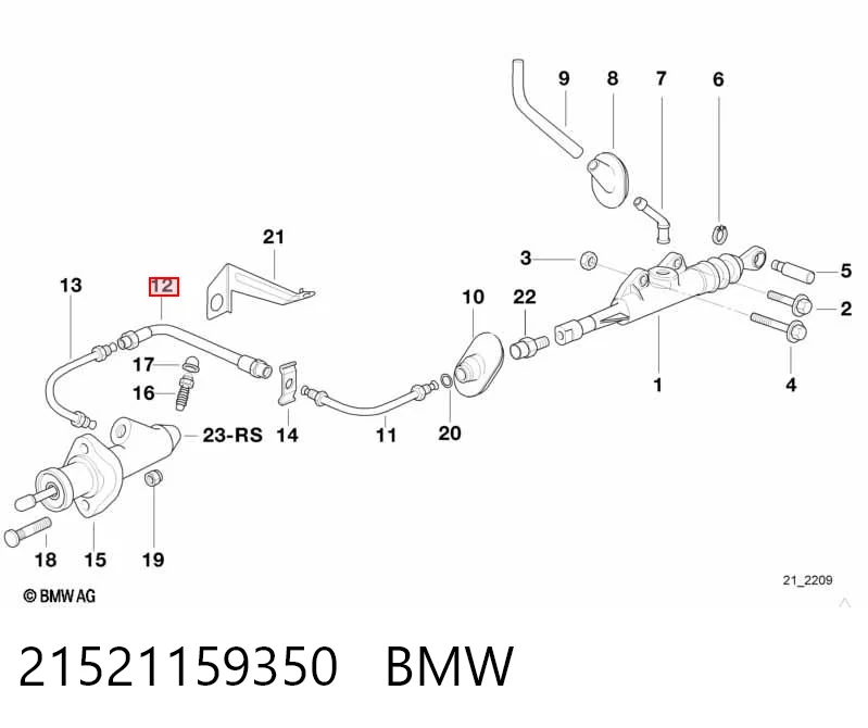 Conducto de embrague  BMW 5 sedán (E34) (1987 - 1995) precio, desde 88,65 EUR