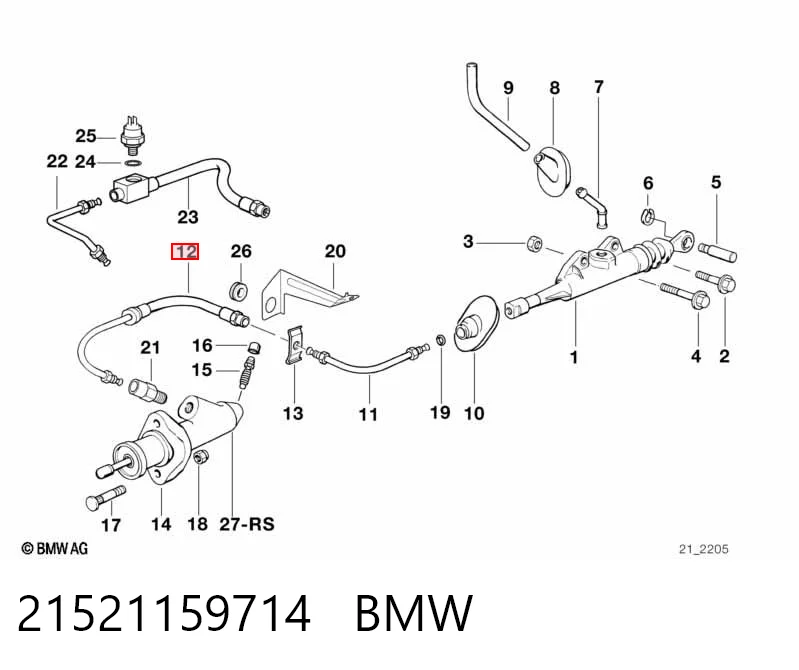 Comprar Manguera de embrague BMW 3  E36 a bajo precio