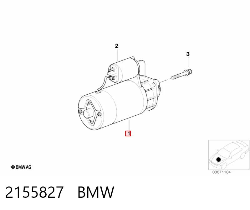 2155827 BMW Arranque motores