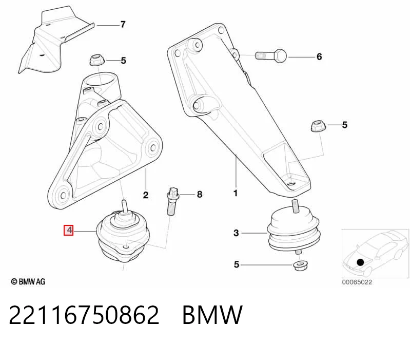 22116750862 BMW