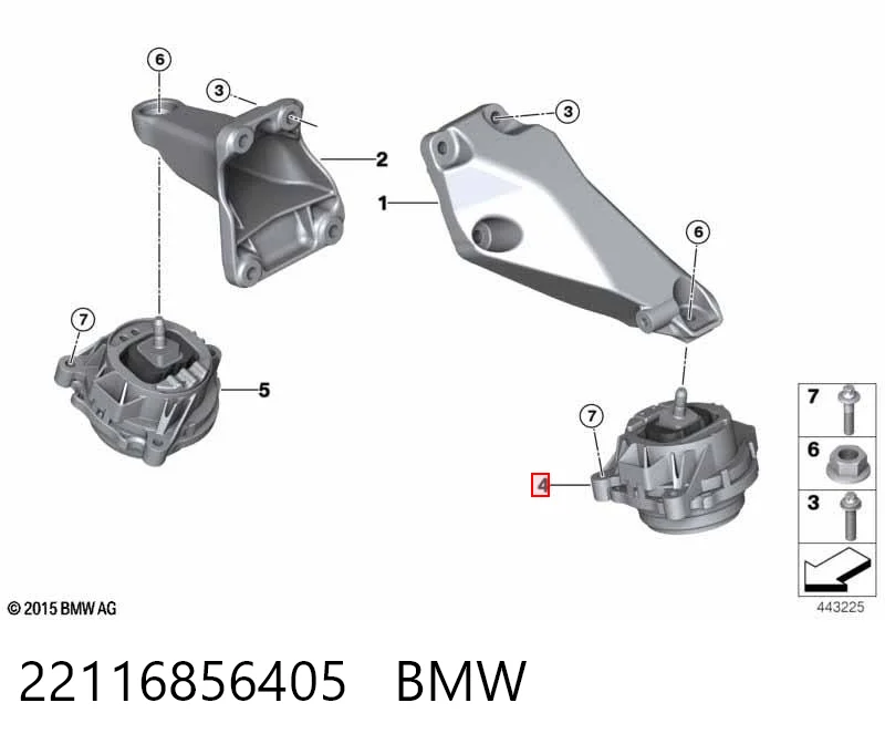 39432 Lemforder Cojín del motor