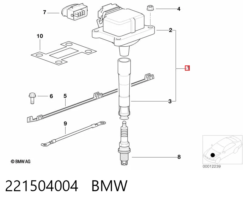 221504004 BMW Bobina de ignición