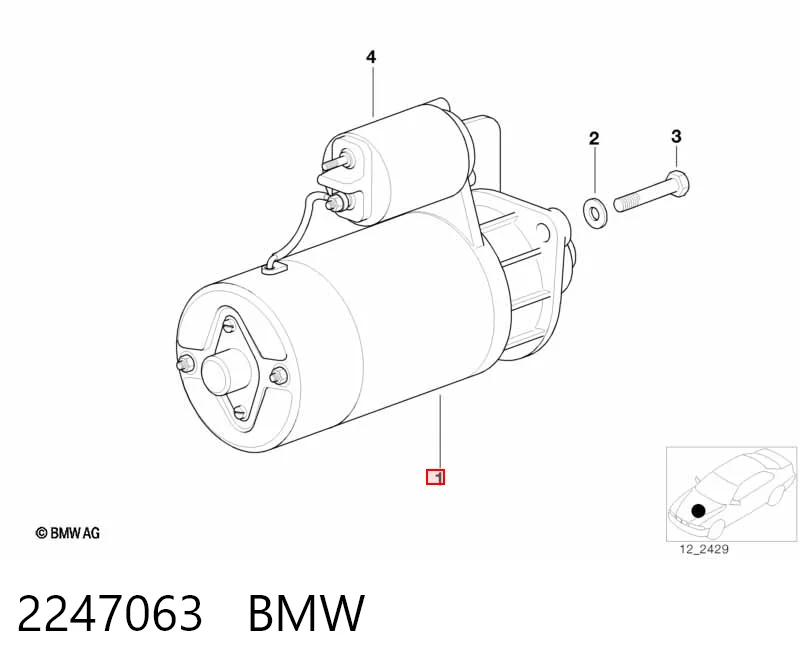 2247063 BMW Arranque motores