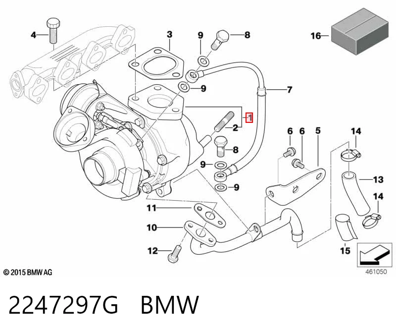 2247297G BMW Turbo para motor