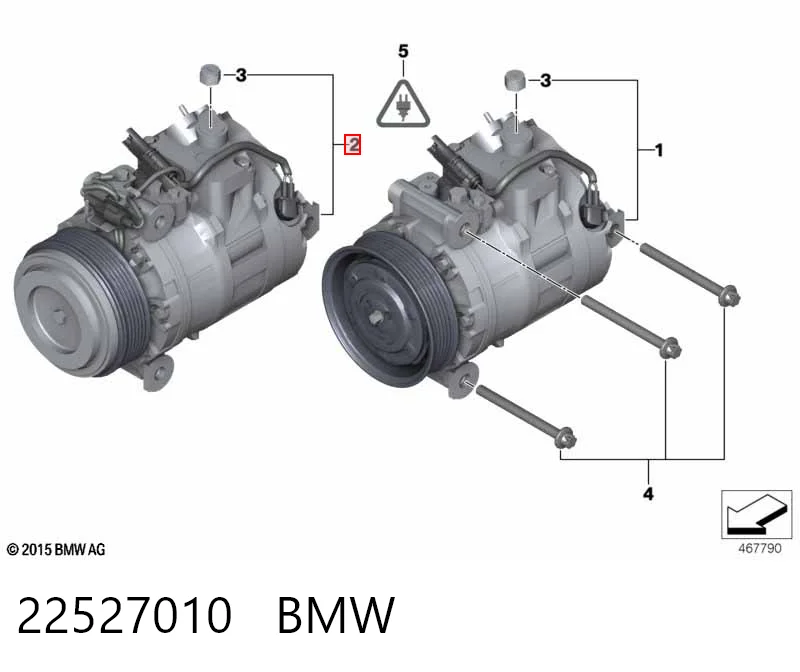 22527010 BMW Compresor climatizador