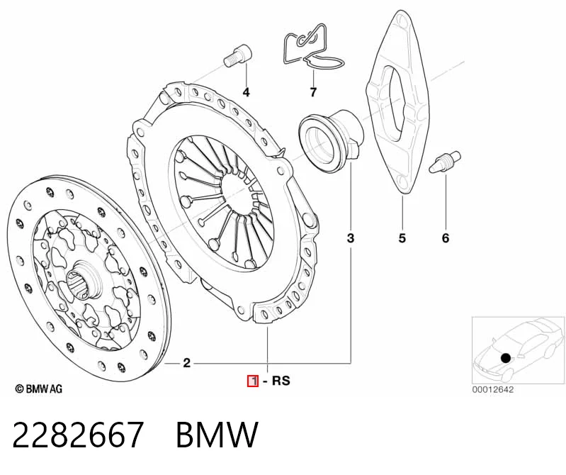 Kit de embrague 2282667 BMW