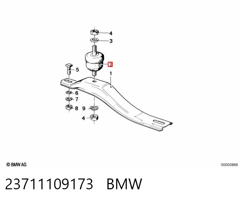 Comprar Soporte de transmisión (soporte de caja de cambios) BMW 3 E21 a bajo precio