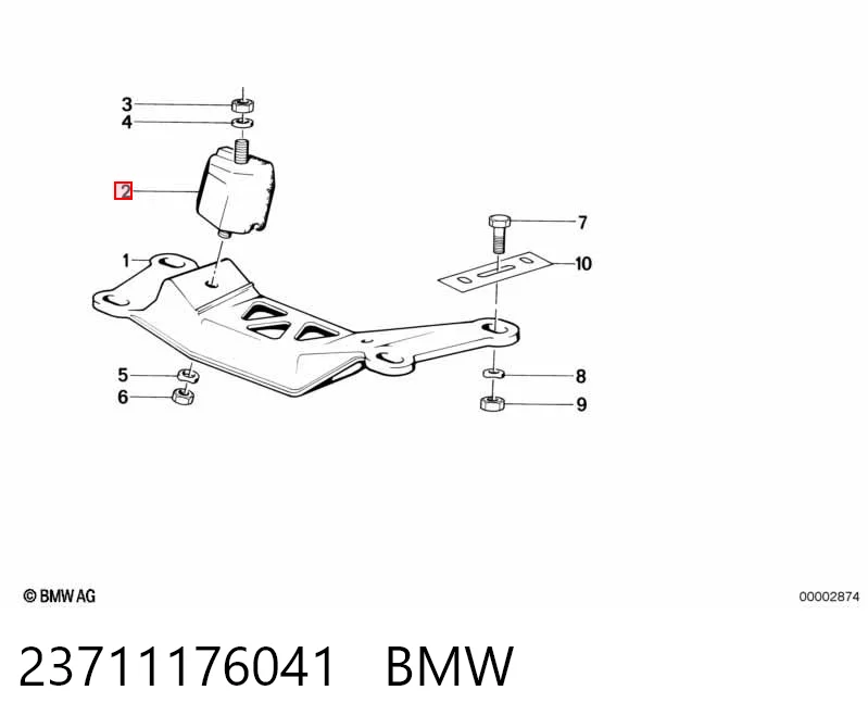 Taco de caja de cambios para BMW 5 E28
