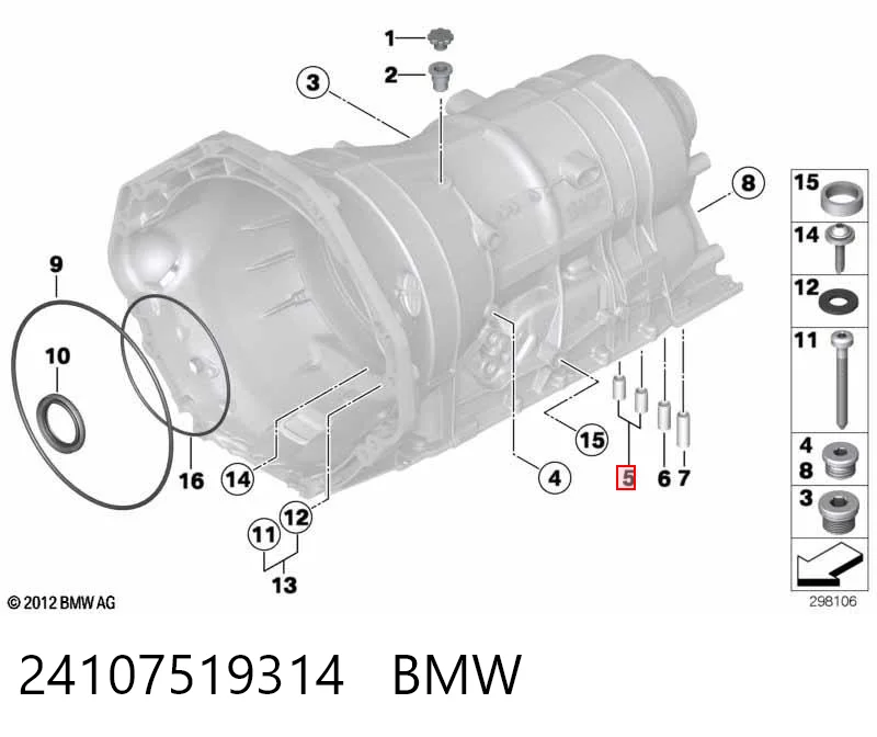 Kit de reparación de caja de cambios automática C2C9653 Jaguar