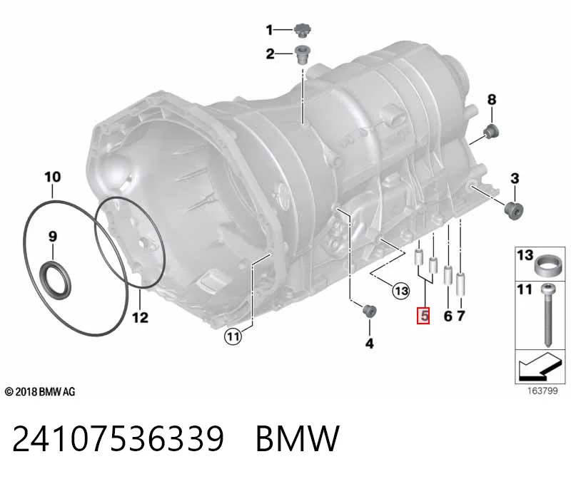 24107536339 BMW Kit de reparación de caja de cambios automática