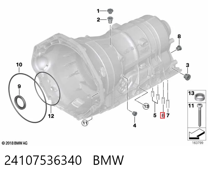24107536340 BMW Kit de reparación de caja de cambios automática