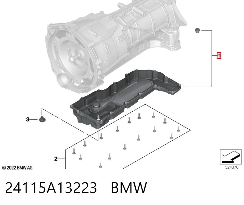 24115A13223 BMW Carter caja de cambios automatica