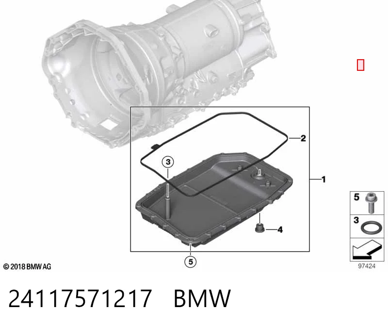 Cárter de aceite de la transmisión automática BMW 24117571217 precio, desde 79,51 EUR
