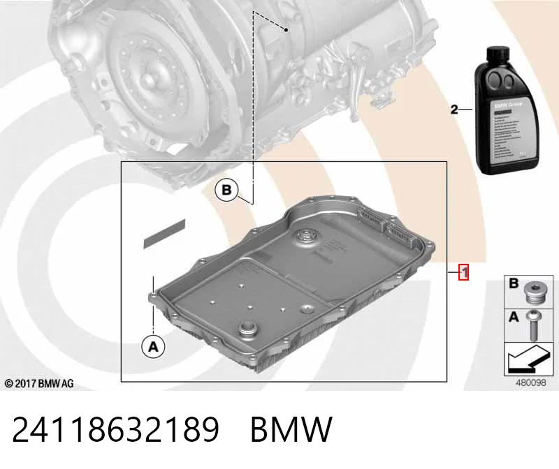 24118632189 BMW Filtro hidráulico transmisión automática