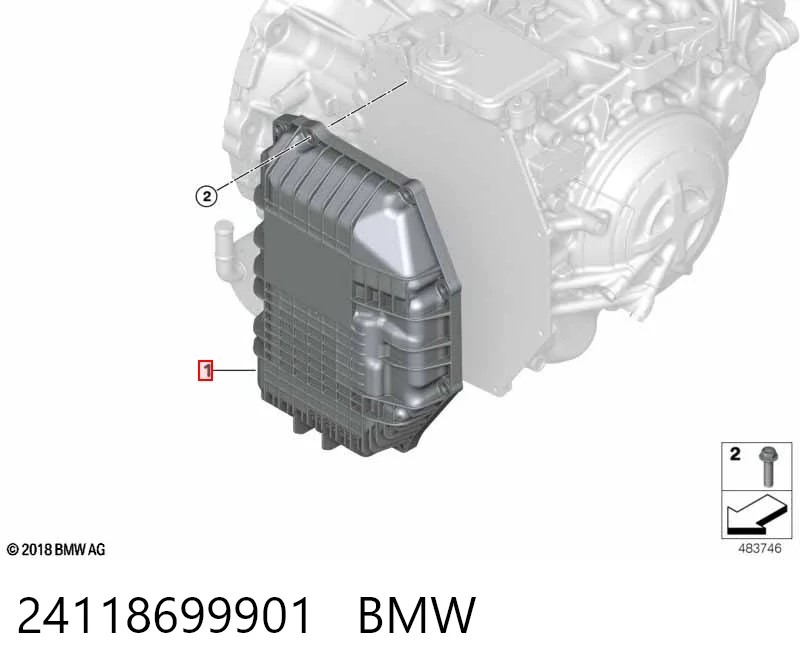 24118699901 BMW Carter caja de cambios automatica