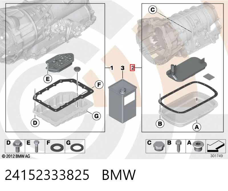 Filtro caja de cambios automática para BMW 5  (E39)