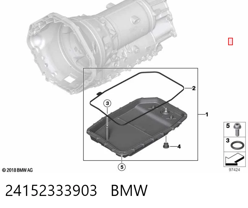 24152333903 BMW Cárter de aceite, caja automática