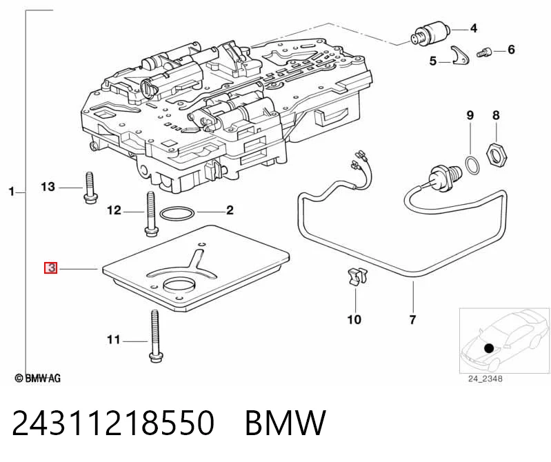 Filtro caja de cambios automática BMW 5  (E28)