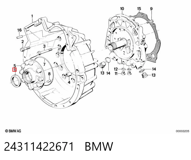 Retén del eje primario de la transmisión ZF Parts 0750111254