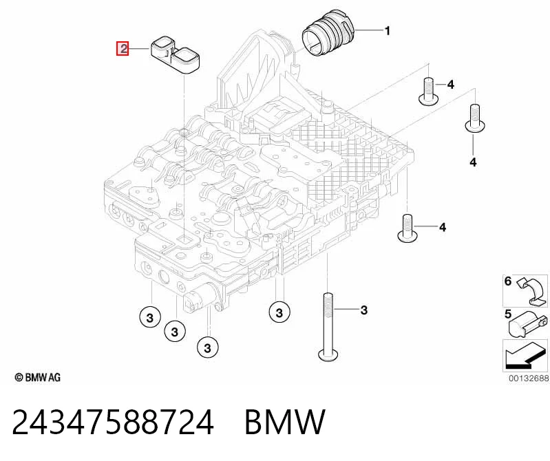 24347588724 BMW Junta de cuerpo de válvulas de transmisión automática