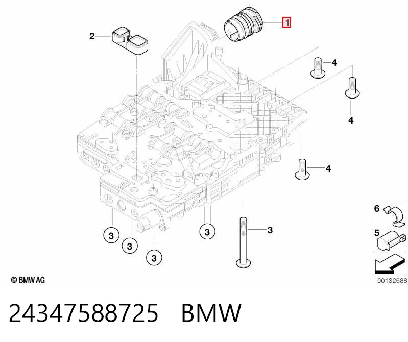 24347588725 BMW Conector de transmisión automática
