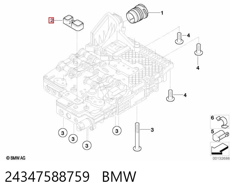 24347588759 BMW Junta de cuerpo de válvulas de transmisión automática