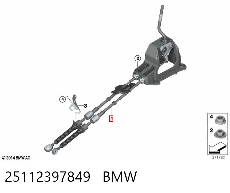 Cable de accionamiento de caja de cambios BMW X2 SUV (F39) (2017 - 2023) precio, desde 550,68 EUR