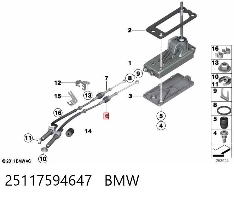 Comprar Cable de cambio doble Mini Cooper  R56 a bajo precio