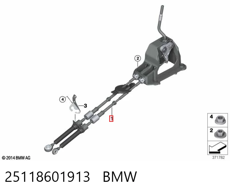  Cables de caja de cambios BMW X2 