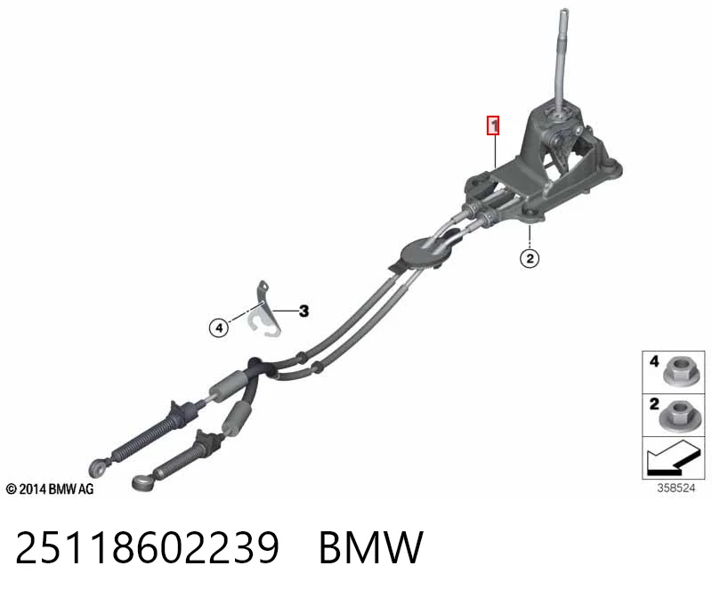 Cable para caja de cambios manual Mini Cooper (2014-2026)