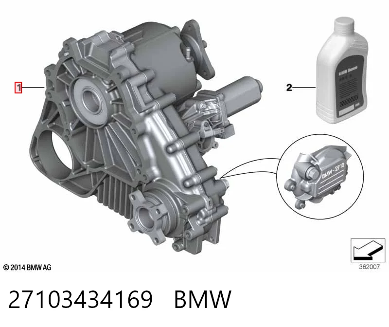 27103434169 BMW Caja de transferencia