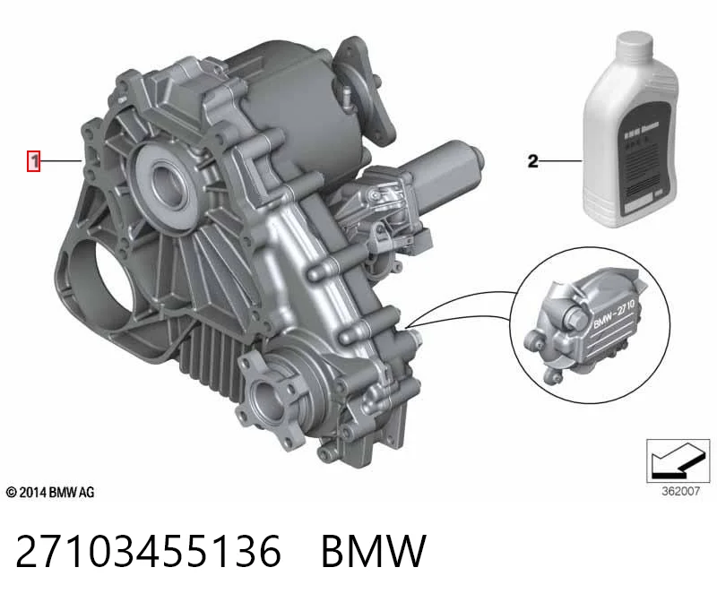27103455136 BMW Caja de transferencia