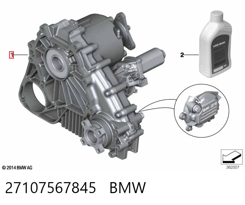 Caja de transferencia 27107567845 BMW