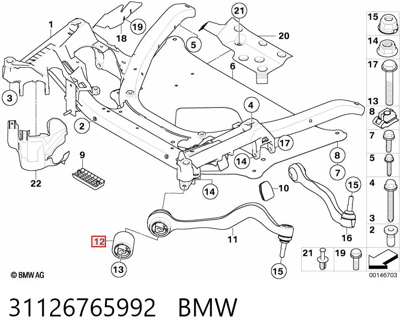 Silentblock de brazo de suspensión BMW 5 desde 21,77 €