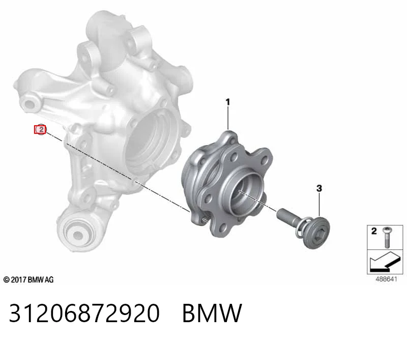 31206872920 BMW Perno de cubo