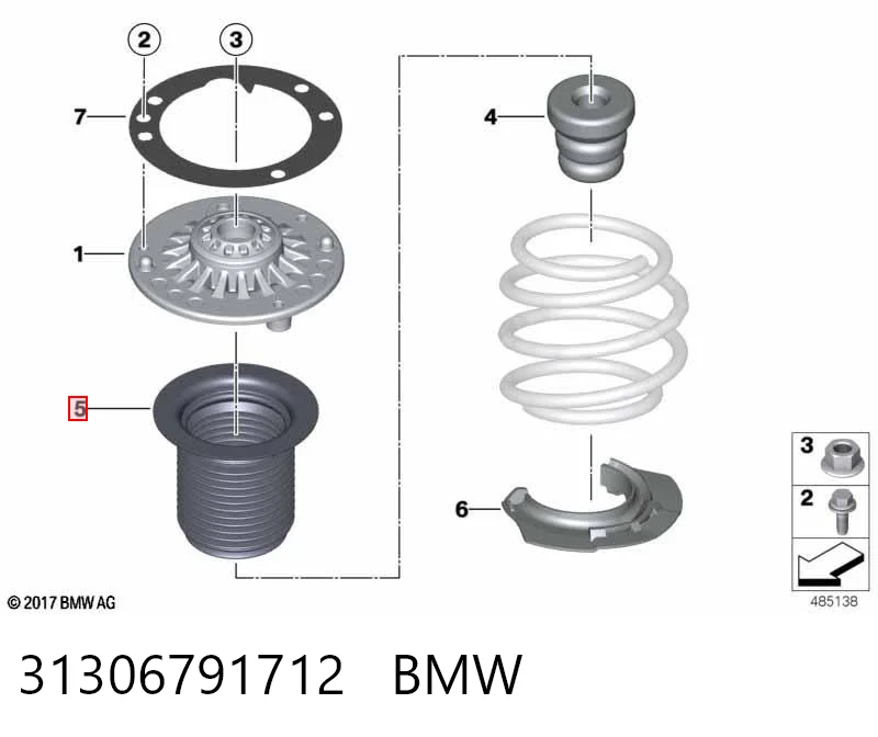 31306791712 BMW Fuelle, amortiguador delantero