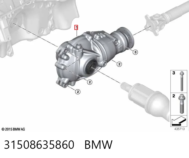 31508635860 BMW Reductor delantero