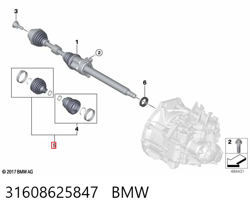 Comprar Fuelle exterior del palier delantero Mini COUNTRYMAN  F60 a bajo precio