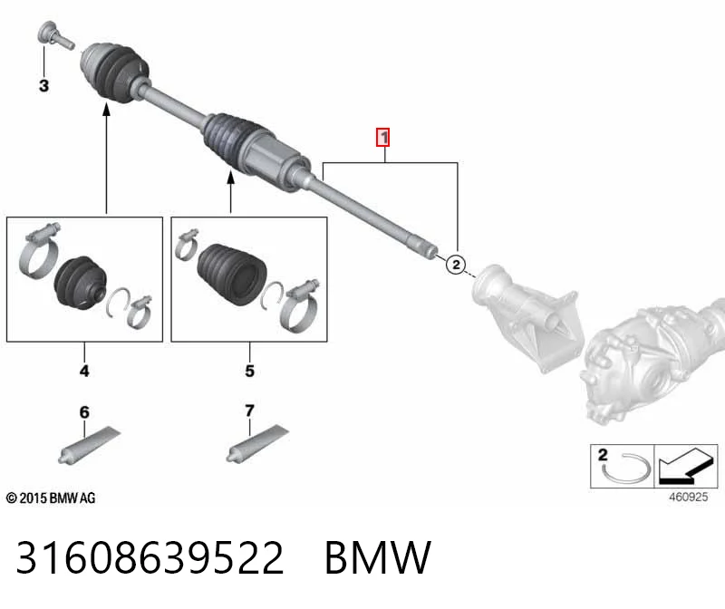 31608639522 BMW Junta homocinética