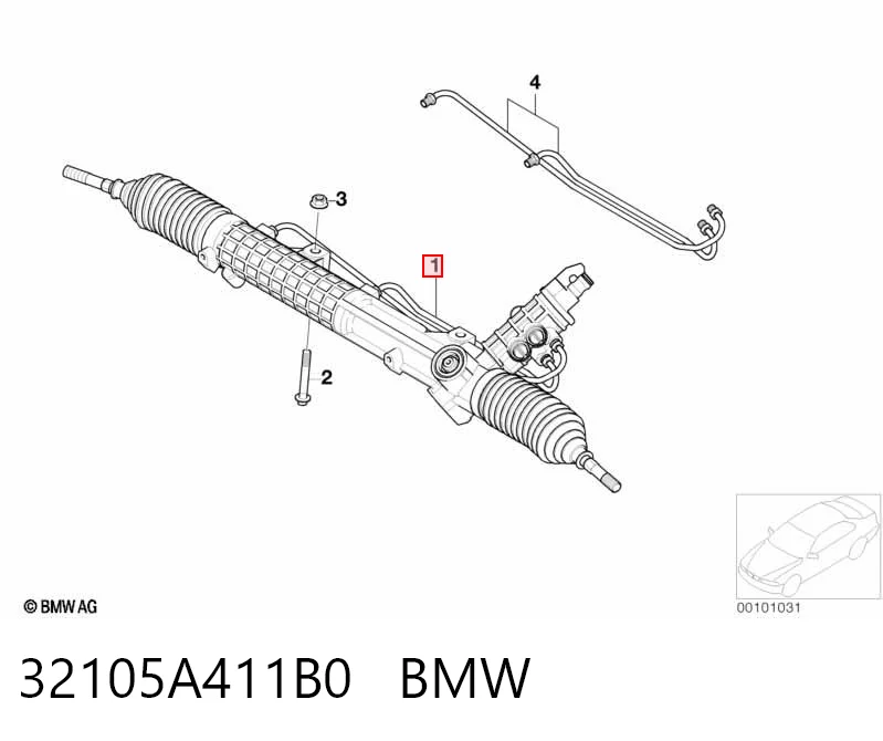 32105A411B0 BMW Cremallera caja de direccion