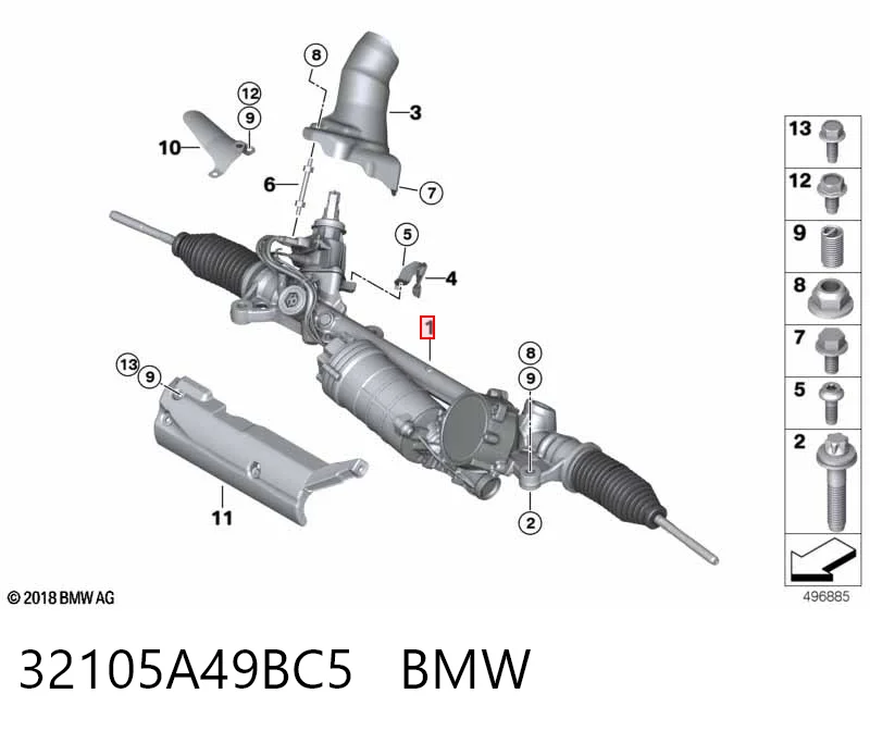 Cremallera de dirección BMW 3 