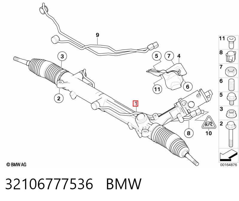 32106777536 BMW Cremallera caja de direccion