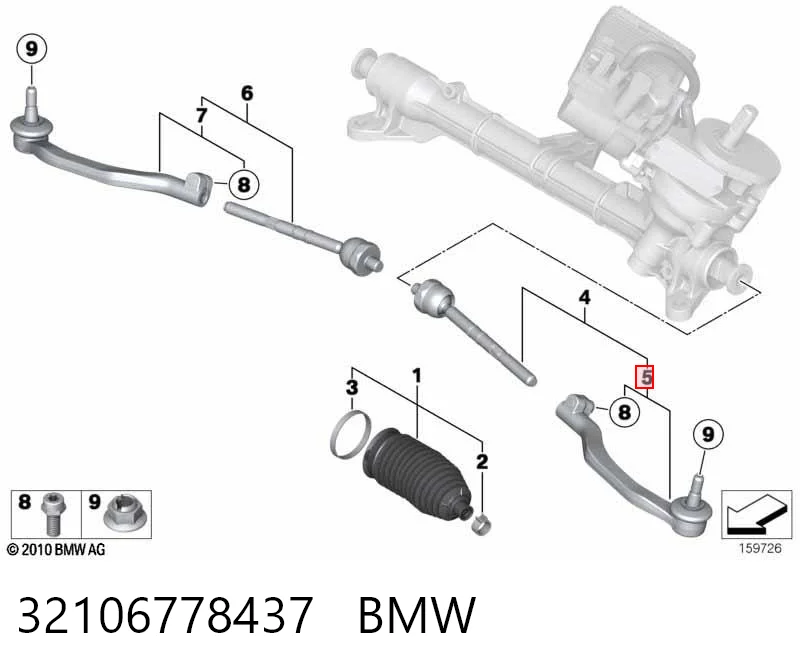 Rótulas de dirección Cooper hatchback (2005-2014) original desde 26,71 €