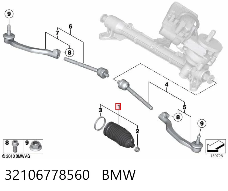 Comprar Fuelle de la cremallera de dirección Mini Cooper  R56 a bajo precio