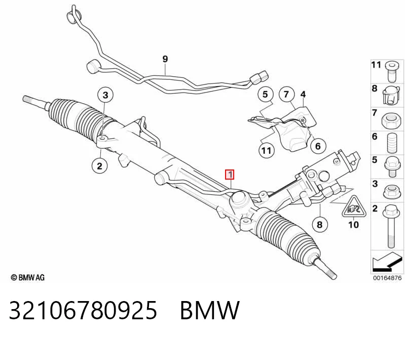 32106780925 BMW Cremallera caja de direccion