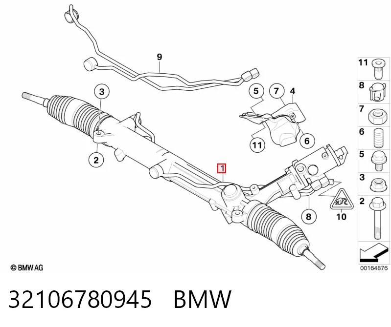32106780945 BMW Cremallera caja de direccion