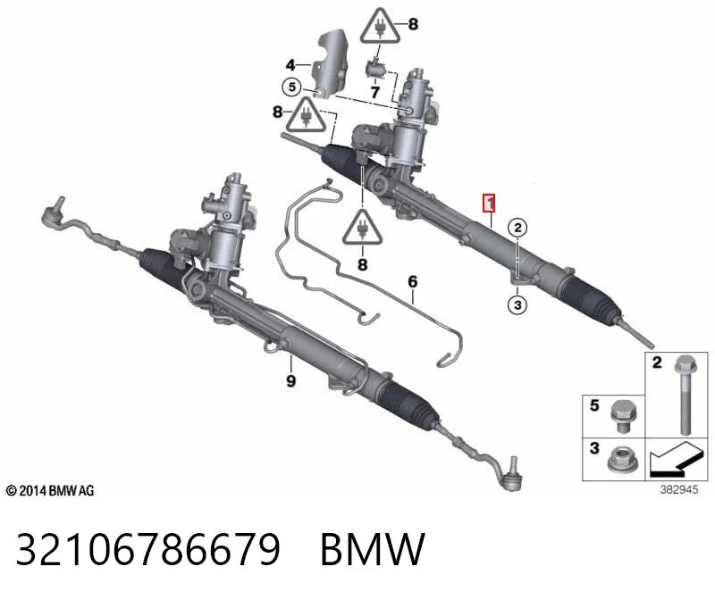 Cremallera caja de direccion para BMW X6  E71